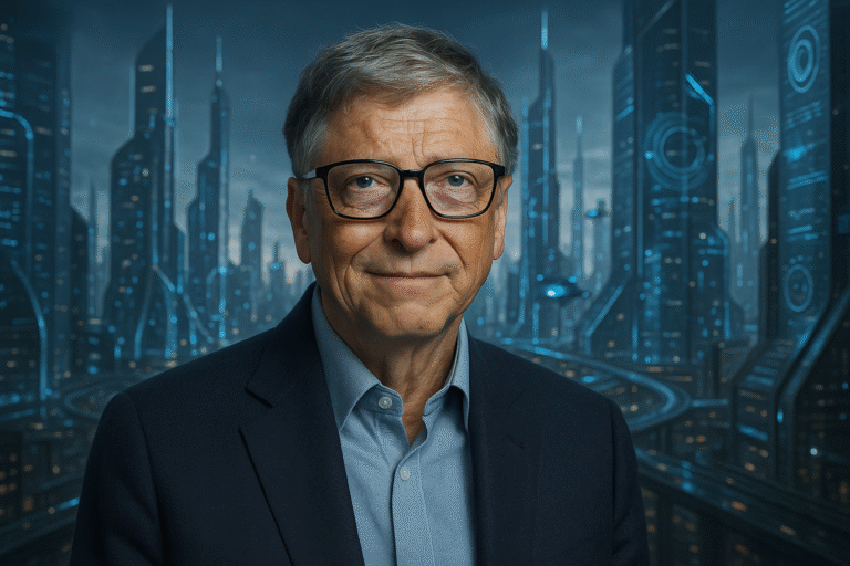 bill gates em um futuro tecnologico